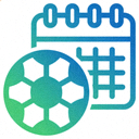 世界杯赛程网官方logo，蓝色足球图标搭配世界杯文字标识